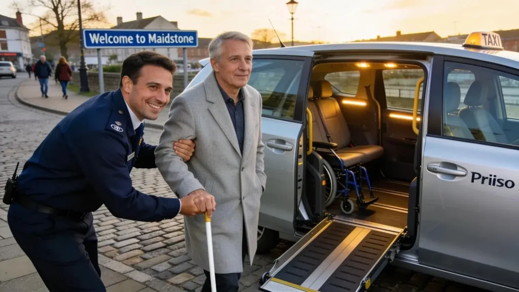 Accessible taxi services in Maidstone accommodating blind passengers